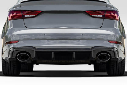 Extreme Dimensions Duraflex Macula Rear Diffuser Compatible With 2018-2020 Audi RS3 - 1 Piece - 118383