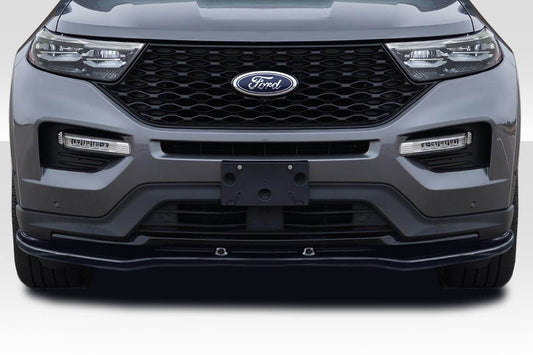 Extreme Dimensions Duraflex Warder Front Lip Spoiler Compatible With 2020-2023 Ford Explorer - 1 Piece - 118484