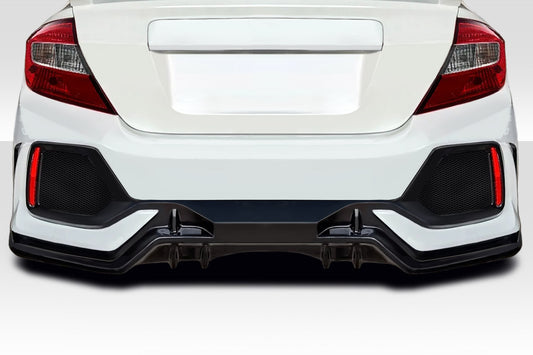 Duraflex FK8 Style Rear Bumper Cover Compatible With 2012-2015 Honda Civic - 118516