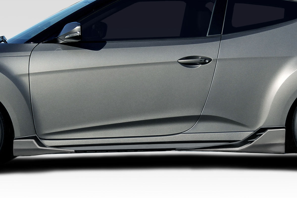 Extreme Dimensions Duraflex Minda Side Skirts Splitters Compatible With 2012-2017 Hyundai Veloster Turbo - 4 Piece - 118519