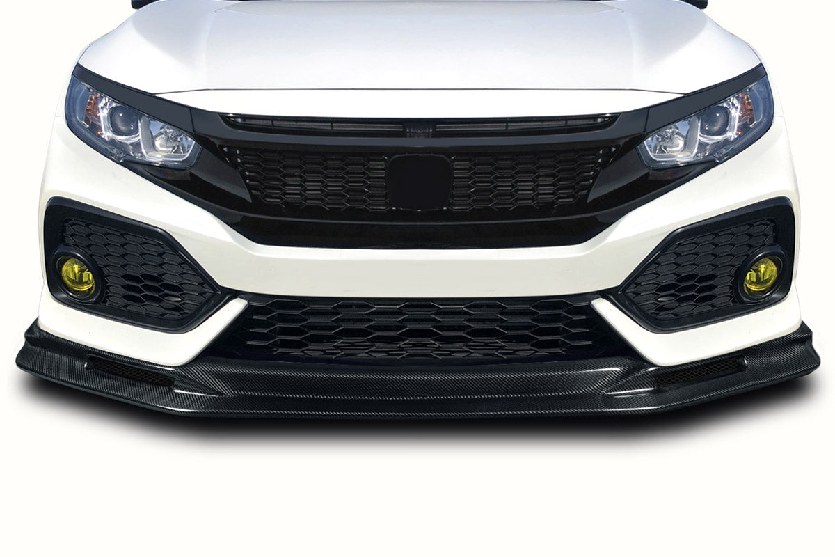 Carbon Creations Parvin Front Lip Compatible With 2017-2021 Honda Civic Si/HB - 118528