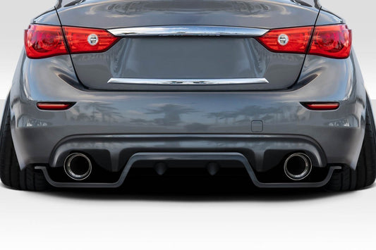 Duraflex Bulba Rear Diffuser Compatible With 2014-2023 Infiniti Q50 - 2 Piece - 118616