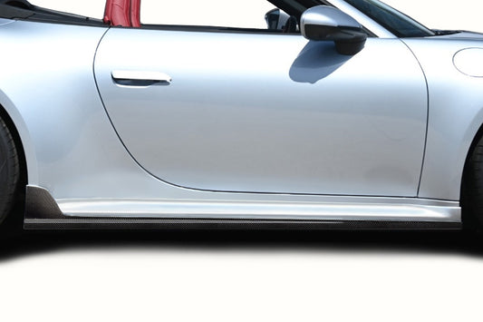 Carbon Creations Taveran Side Skirt Rocker Panel Splitters Compatible With 2020-2022 Porsche Carrera 911 992 - 2 Piece - 118753