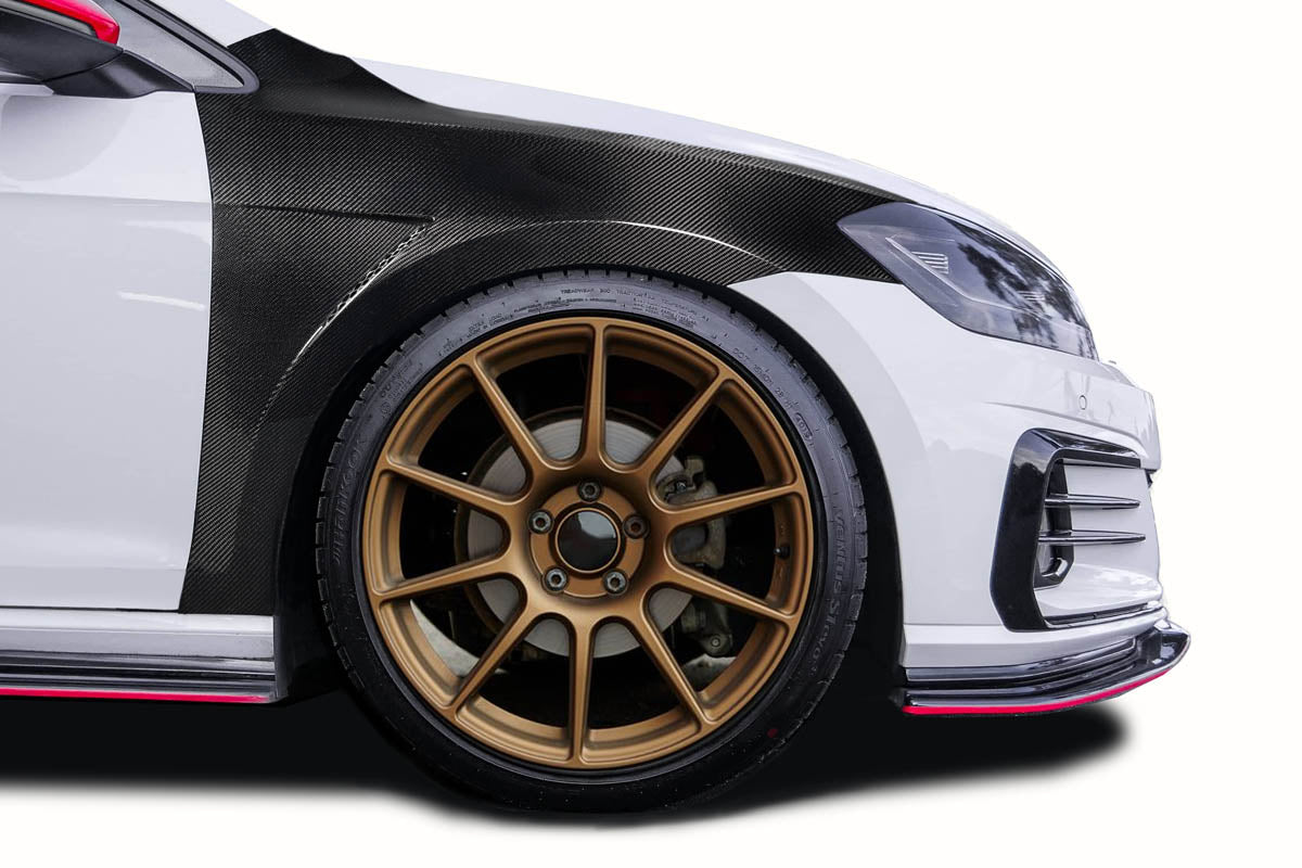 Carbon Creations GT Concept Fender Compatible With 2015-2021 Volkswagen Golf / GTI - 2 Pieces - 118805