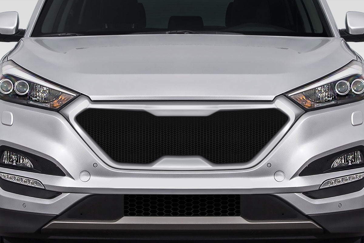 Extreme Dimensions Duraflex Rising Front Grille Compatible With 2016-2018 Hyundai Tuscon - 1 Piece - 118871