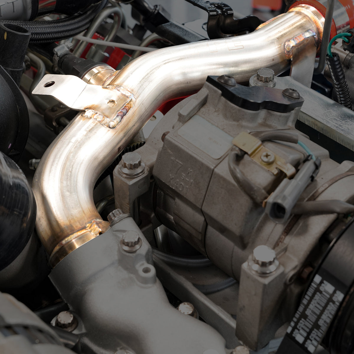 2001-2010 GM 6.6L Duramax 304 Stainless Steel Engine Coolant Return Pipe ppepower