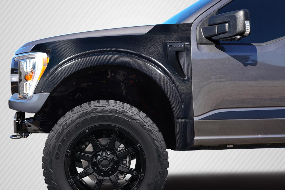 Carbon Creations Replacement for 2021-2023 Ford F-150 Maxxen Front Fenders - 2 Pieces - 119020