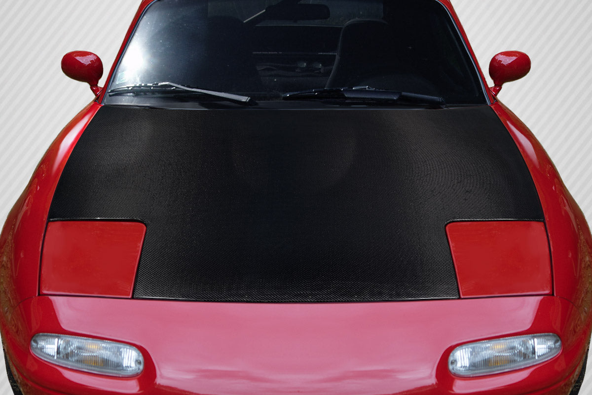 Carbon Creations OEM Look Hood Compatible With 1990-1997 Mazda Miata - 1 Piece - 119044