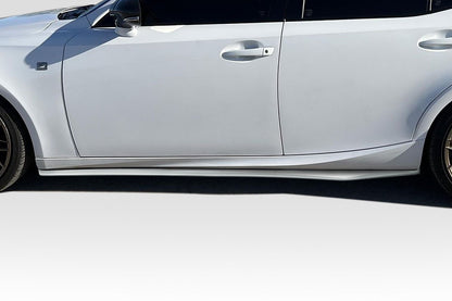 Duraflex Gervana Side Skirts Rocker Panel Splitters Compatible With 2014-2020 Lexus IS Series - 2 Piece - 119050