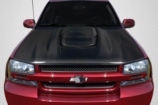 Carbon Creations Replacement for 2002-2008 Chevrolet Trailblazer ZR1 V2 Look Hood - 1 Piece - 119055