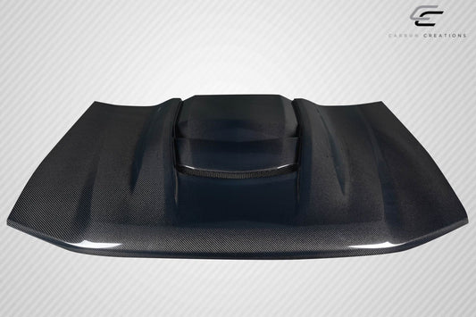 Carbon Creations Replacement for 2002-2008 Chevrolet Trailblazer ZR1 V2 Look Hood - 1 Piece - 119055