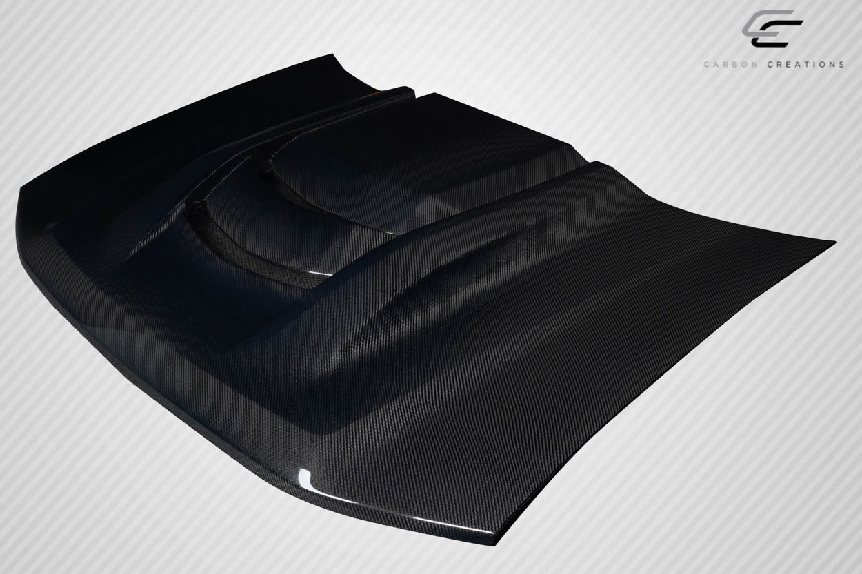 Carbon Creations Replacement for 2002-2008 Chevrolet Trailblazer ZR1 V2 Look Hood - 1 Piece - 119055