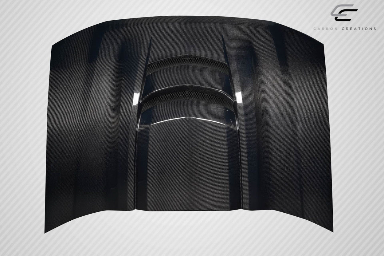Carbon Creations Replacement for 2002-2008 Chevrolet Trailblazer ZR1 V2 Look Hood - 1 Piece - 119055