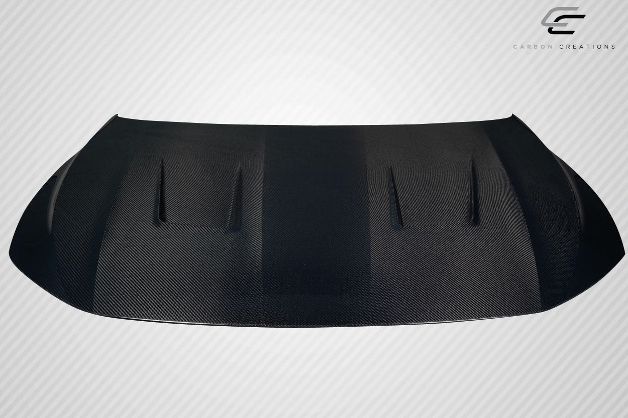 Carbon Creations Replacement for 2019-2024 Volkswagen Jetta Stinger Hood - 1 Piece - 119059