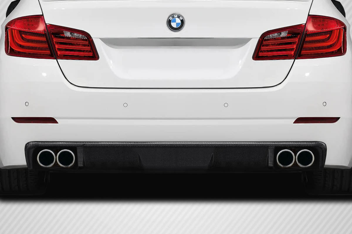 Carbon Creations Wave Rear Diffuser Compatible With 2011-2016 BMW 5 Series F10 - 1 Piece - 119086