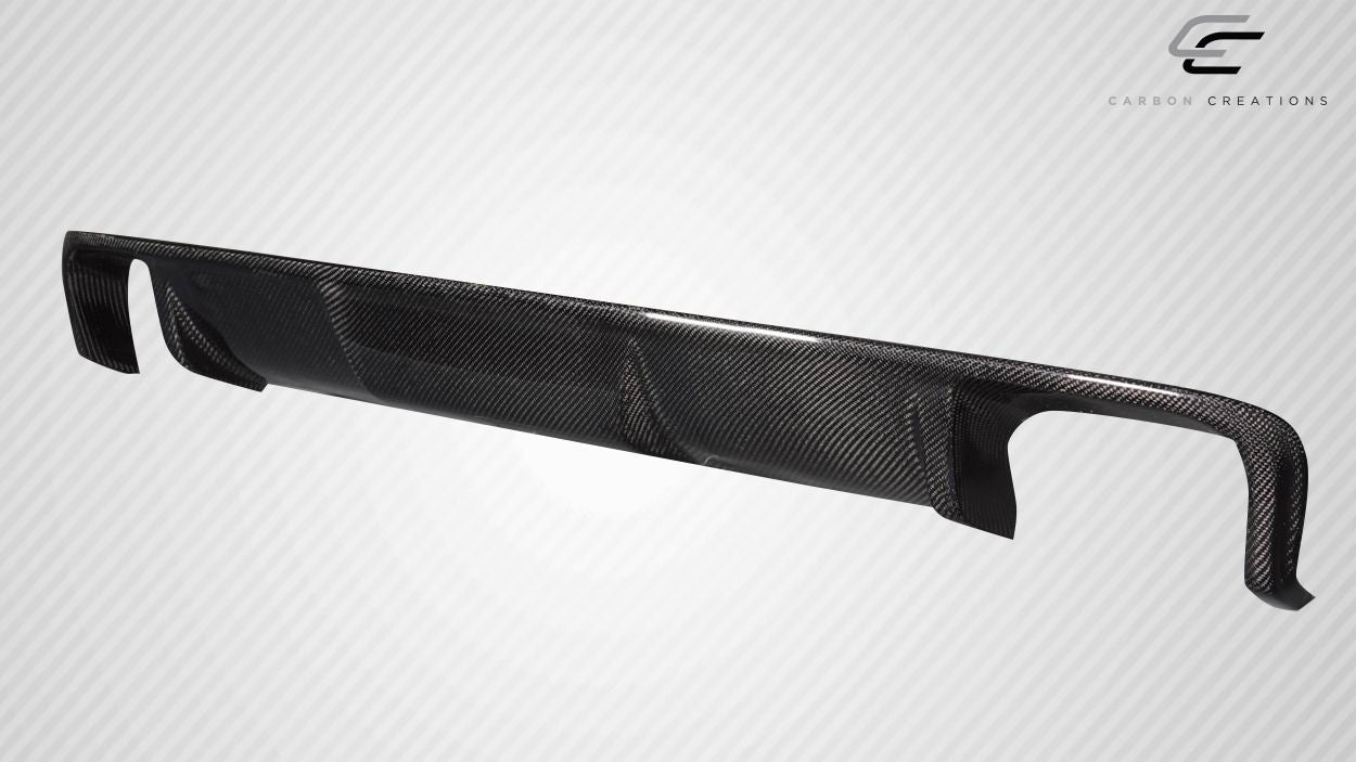 Carbon Creations Wave Rear Diffuser Compatible With 2011-2016 BMW 5 Series F10 - 1 Piece - 119086