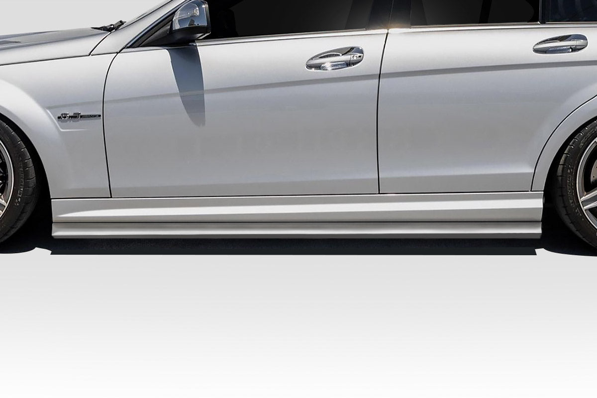 Extreme Dimensions Duraflex Radian Side Skirts Splitters Compatible With 2008-2014 Mercedes Benz C Class - 2 Piece - 119092