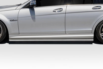 Extreme Dimensions Duraflex Radian Side Skirts Splitters Compatible With 2008-2014 Mercedes Benz C Class - 2 Piece - 119092