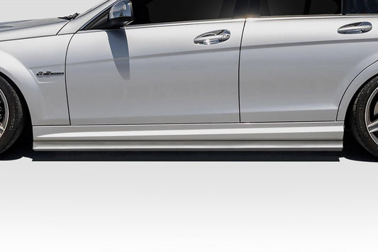 Extreme Dimensions Duraflex Radian Side Skirts Splitters Compatible With 2008-2014 Mercedes Benz C Class - 2 Piece - 119092