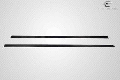 Carbon Radian Side Skirts Compatible With 2008-2014 Mercedes Benz C Class - 2 Piece - 119093