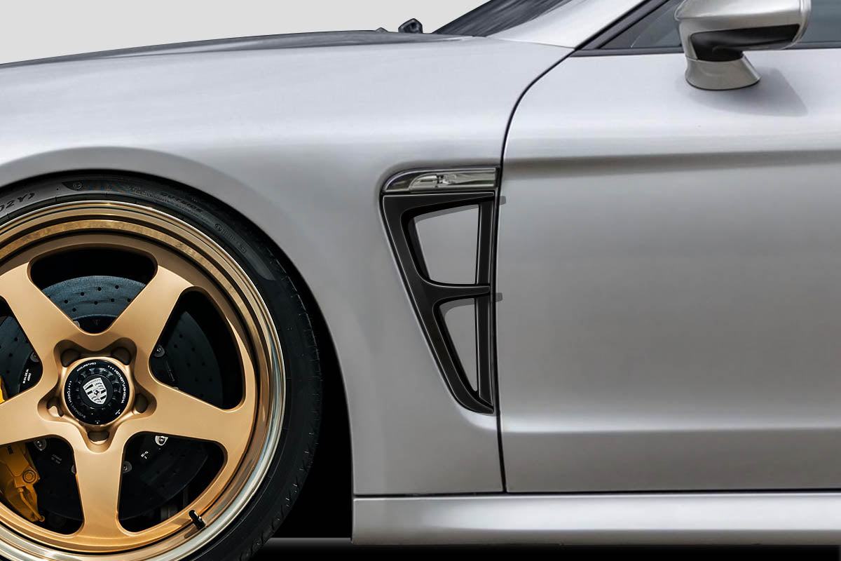 Extreme Dimensions Duraflex Aiming Front Fenders Add Ons Compatible With 2010-2013 Porsche Panamera - 2 Piece - 119103
