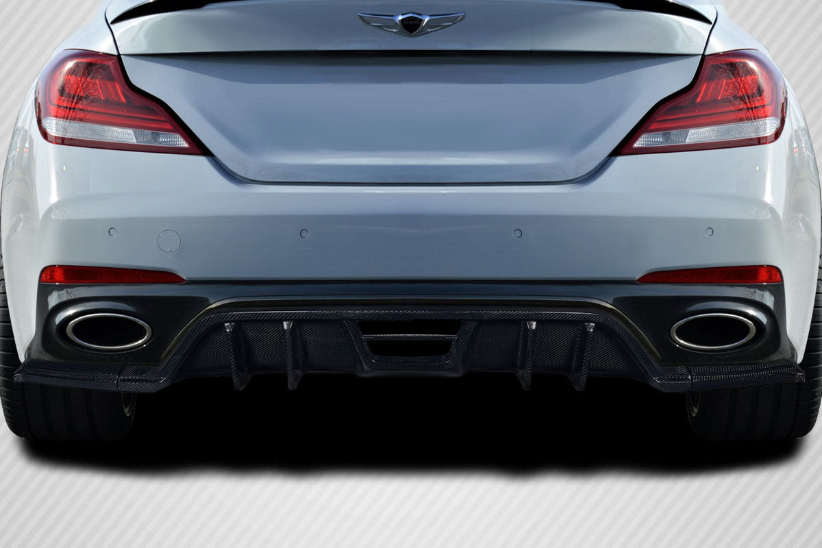 Carbon Creations Meller Rear Diffuser Compatible With 2019-2023 Genesis G70  - 3 Piece - 119139
