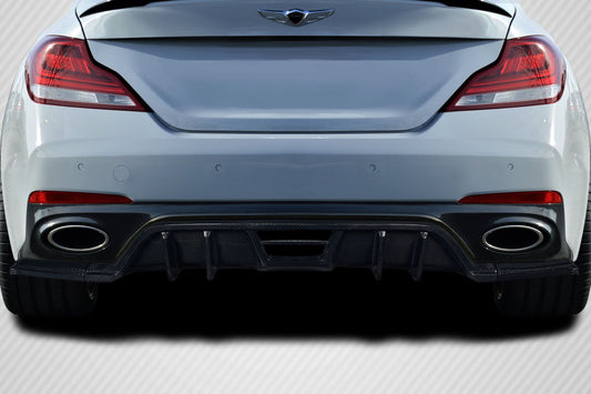Carbon Creations Meller Rear Diffuser Compatible With 2019-2023 Genesis G70  - 3 Piece - 119139