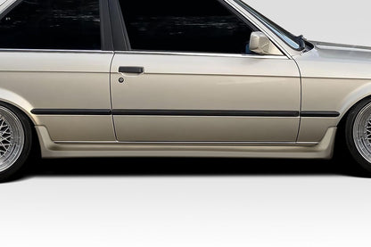 Duraflex Unplugged Side Skirts Rocker Panels Compatible With 1984-1991 BMW 3 Series E30 - 2 Piece - 119168