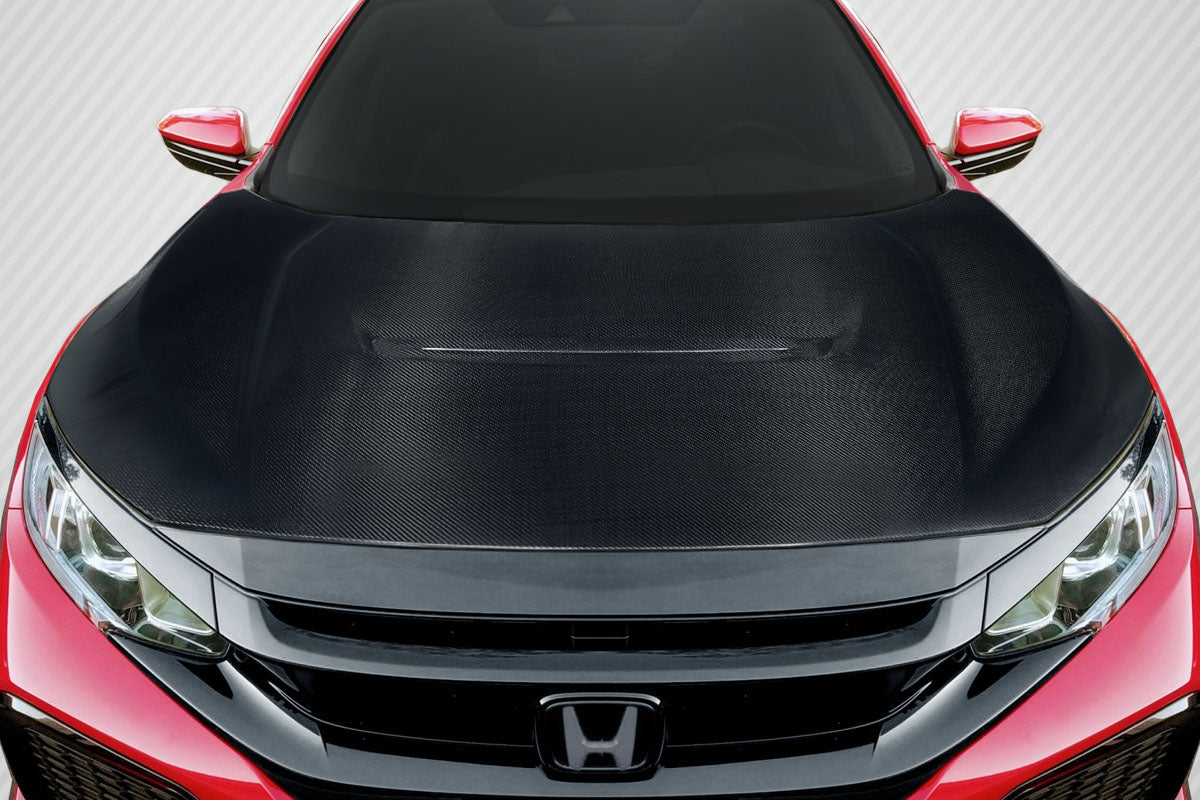 Carbon Creations Type R Look Hood Compatible With 2016-2021 Honda Civic - 1 Piece - 119194