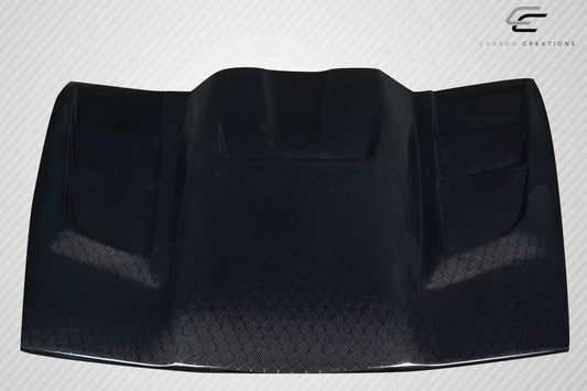 Carbon Geo6ix ZR Edition 2 Hood Compatible With 2005-2013 Chevrolet Corvette - 1 Piece - 119202