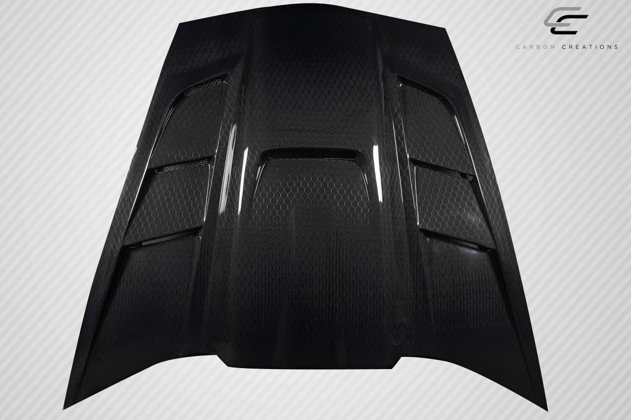 Carbon Geo6ix ZR Edition 2 Hood Compatible With 2005-2013 Chevrolet Corvette - 1 Piece - 119202