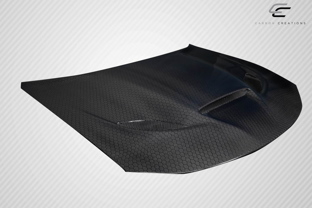 Carbon Creations Geo6ix Dritech Hellcat Hood Compatible With 2015-2023 Dodge Charger - 1 Piece - 119205