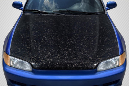 Carbon AeroForge OEM Look Hood Compatible With 1992-95 Honda Civic 2DR/HB - 1 Piece - 119234