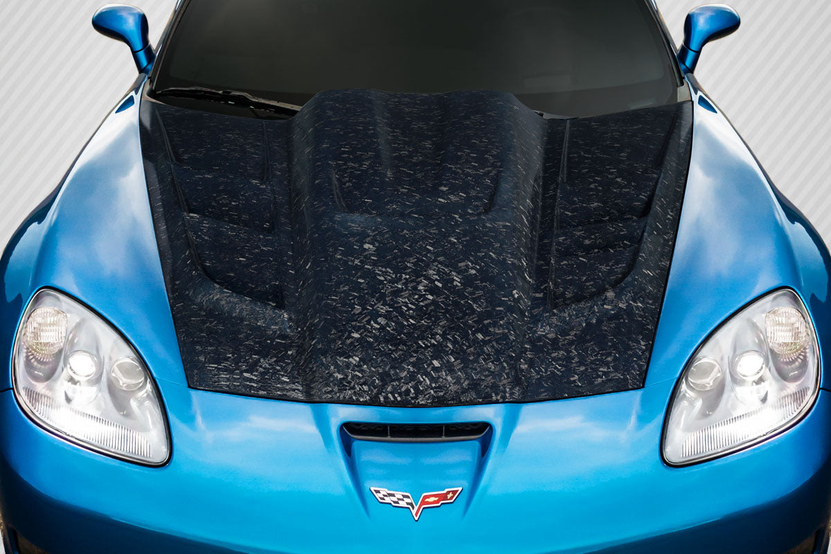 Carbon AeroFroge ZR Edition 2 Hood Compatible With 2005-2013 Chevrolet Corvette - 1 Piece - 119238