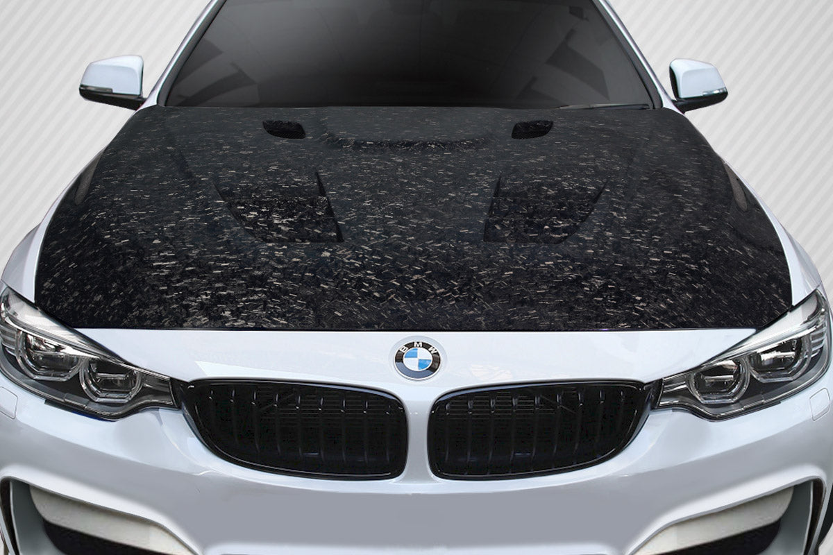 Carbon AeroForge Eros Version 1 Hood Compatible With 2012-2018 BMW 3 Series - 1 Piece - 119249