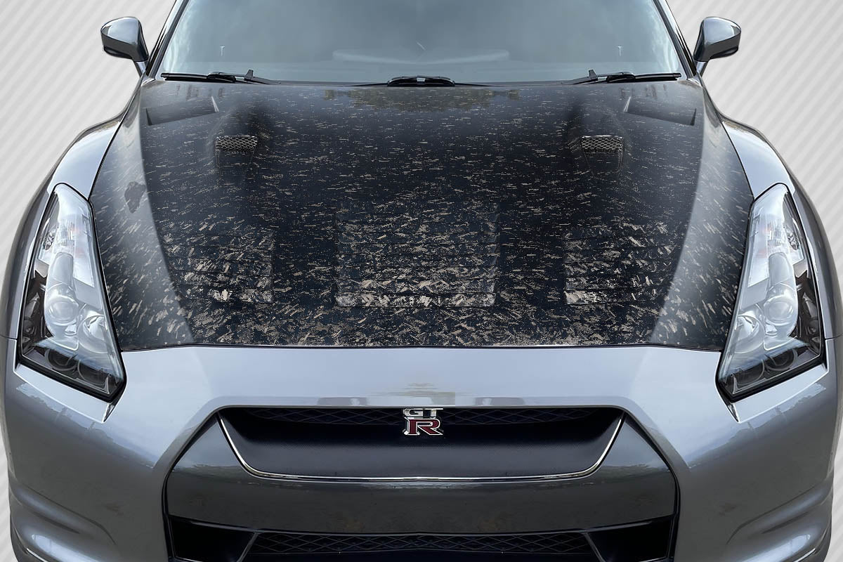 Carbon Creations AeroForge GT2 Hood Compatible With 2009-2016 Nissan GT-R R35 - 1 Piece - 119252