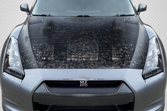 Carbon Creations AeroForge GT2 Hood Compatible With 2009-2016 Nissan GT-R R35 - 1 Piece - 119252