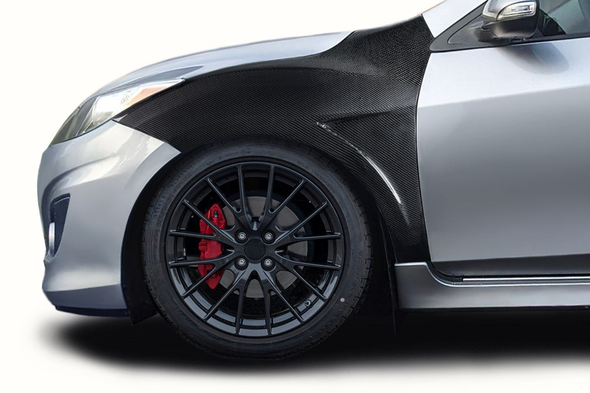 Carbon Creations Evolved Fender Compatible With 2010-2013 Mazda 3 - 2 Pieces - 119296