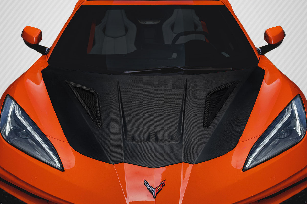 Carbon Creations Savannah Hood Compabitble With 2020-2023 Chevrolet Corvette - 1 Piece - 119298