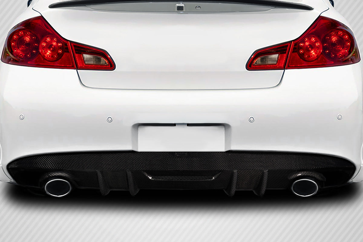 Carbon Creations Avera Rear Lip/Add On Compatible With 2010 - 2015 Infiniti G Sedan - 1 Piece - 119315