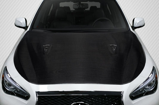 Carbon Creations GTR Look Hood Compatible With 2014 - 2023 Infiniti Q50  - 1 Piece - 119366
