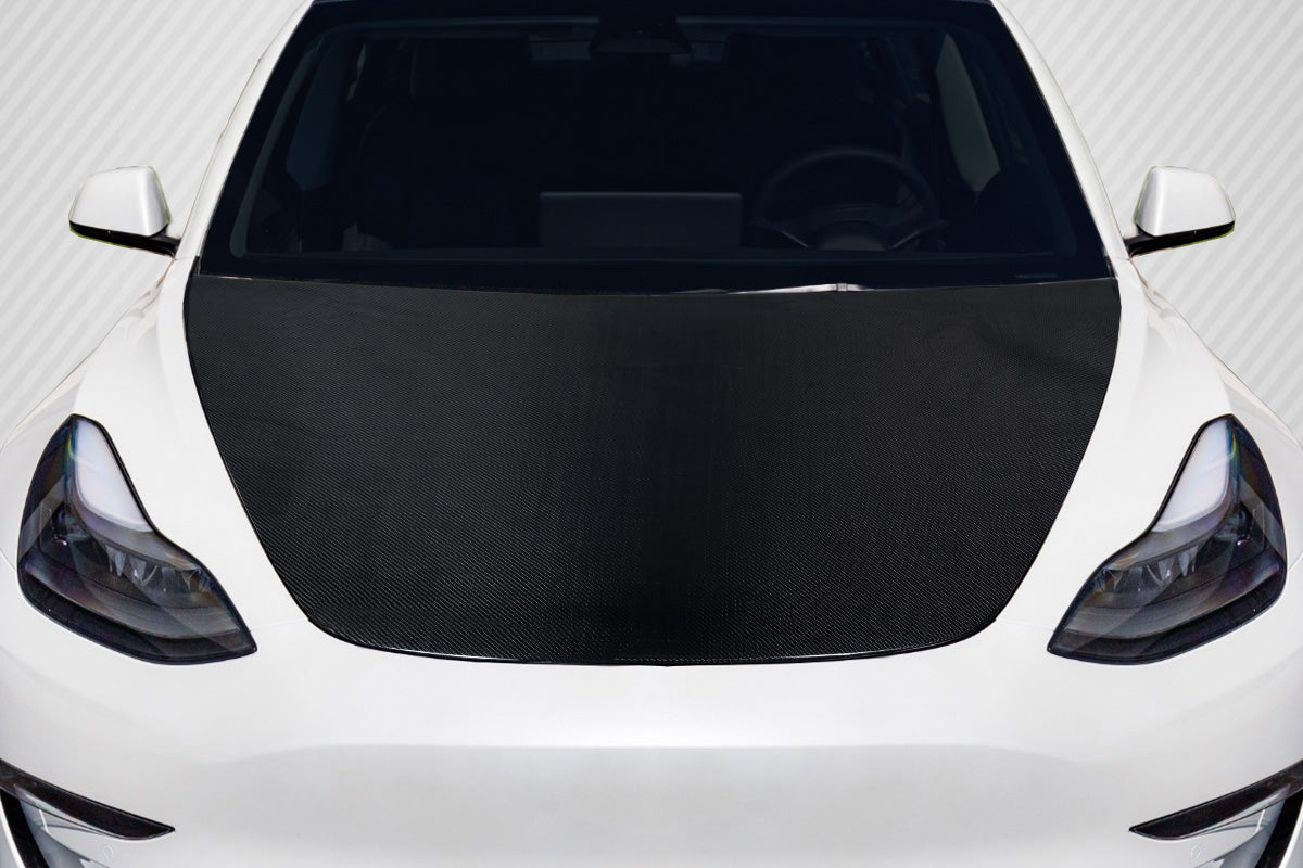 Carbon Creations OEM Look Hood Compatible With 2018 - 2022 Tesla Model 3 - 1 Piece - 119406