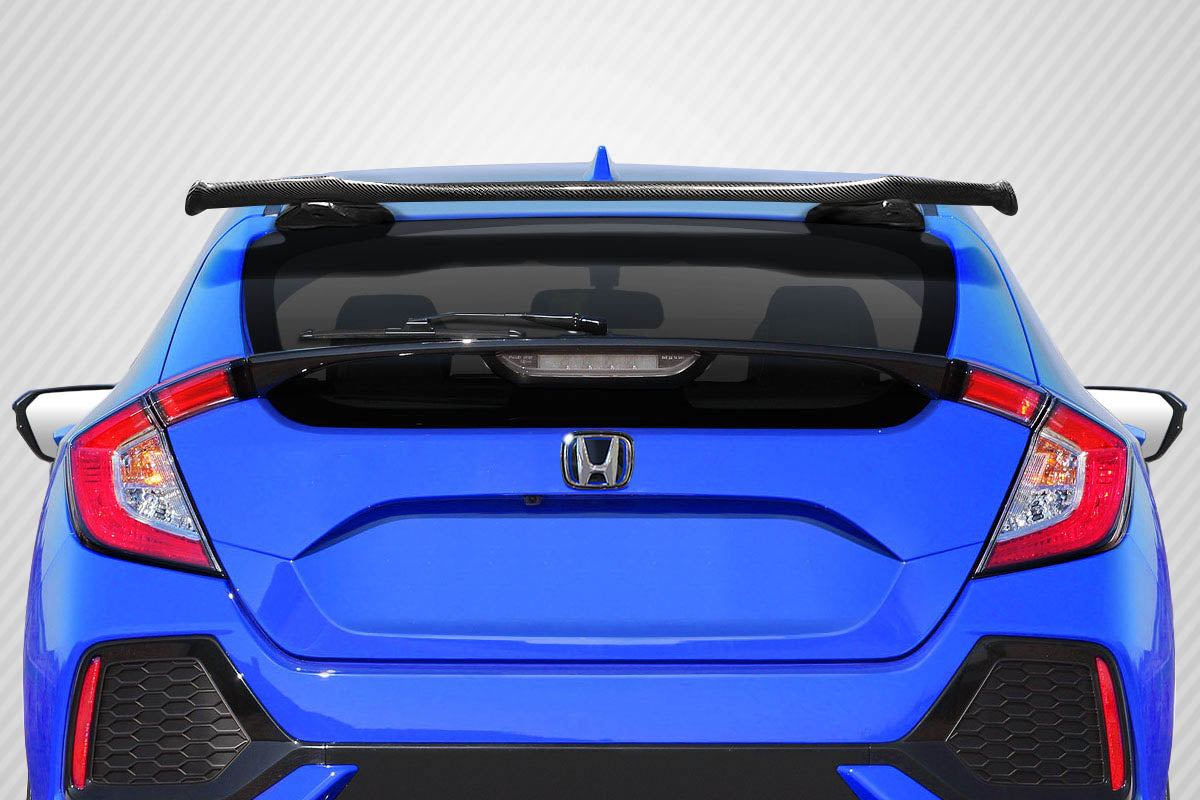 Carbon Creations SPN Roof Wing Spoiler Compatible With 212017-202121 Honda Civic HB - 1 Piece - 119795