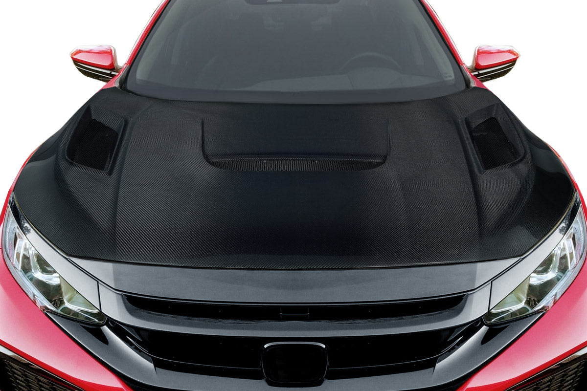 Carbon Creations Shingo Hood Compatible With 2016-2021 Honda Civic - 119940