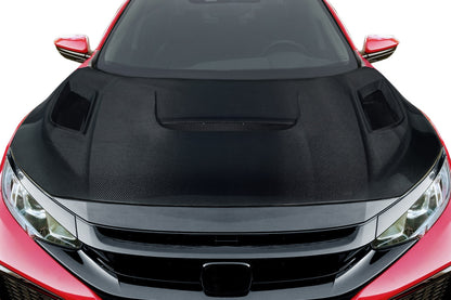 Carbon Creations Shingo Hood Compatible With 2016-2021 Honda Civic - 119940