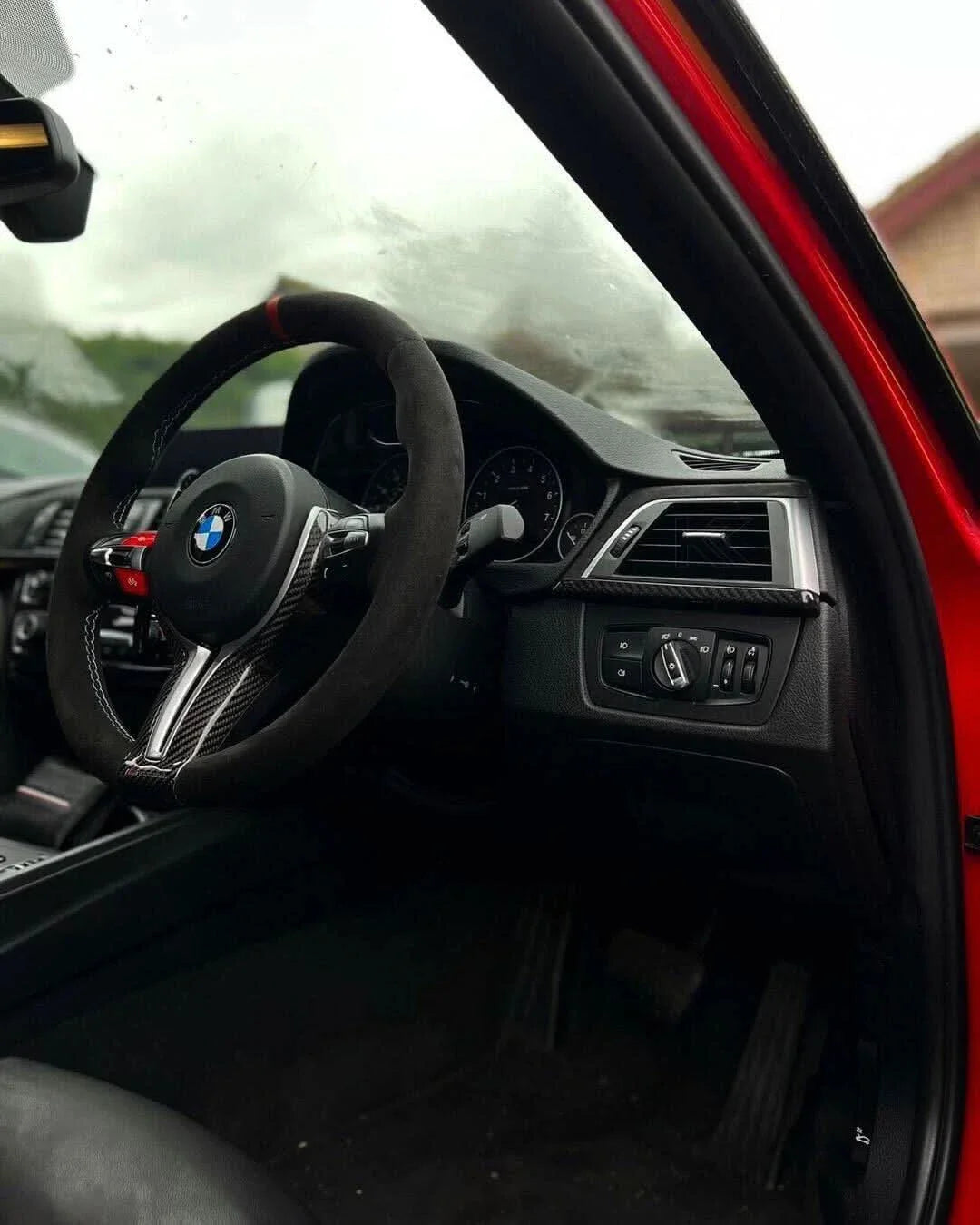 BMW F20 F22 F30 F32 F10 GT F07 F01 X3 F25 X4 F26 Carbon Fiber Gear Shift Knob and Panel Cover Trim (2011 - 2019)