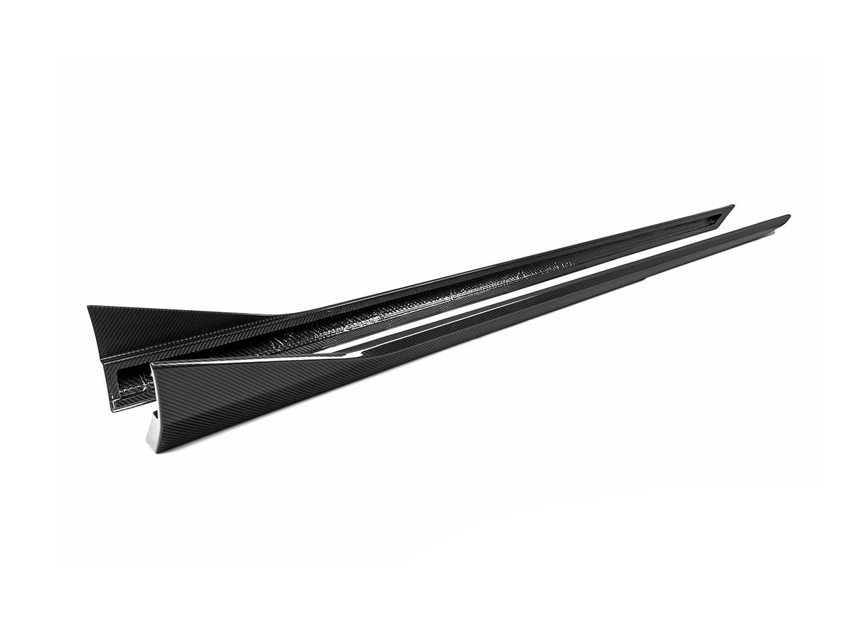 AutoTecknic Dry Carbon Fiber Side Skirt Extension Set - BMW G90/ G99 M5