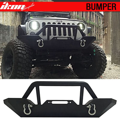 2007-2017 Jeep Wrangler Front Bumper Guard  Hood Grill Stainless