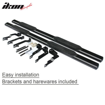 Fits 99-18 Sierra Silverado Crew Cab 5" Running Boards Side Step Bar
