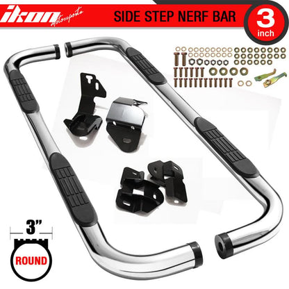 2009-2014 Ford F-150 Super Crew Cab 3'' Running Boards Stainless